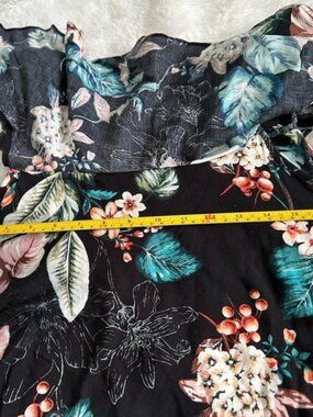 Magnolia Black Floral Mini Dress